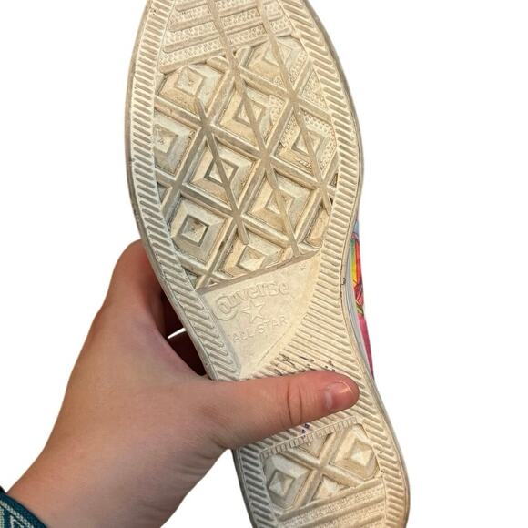 Converse Neon Satin Geometric BIRDS OF MARS HI-TOP Platform Shoes - Picture 4 of 8